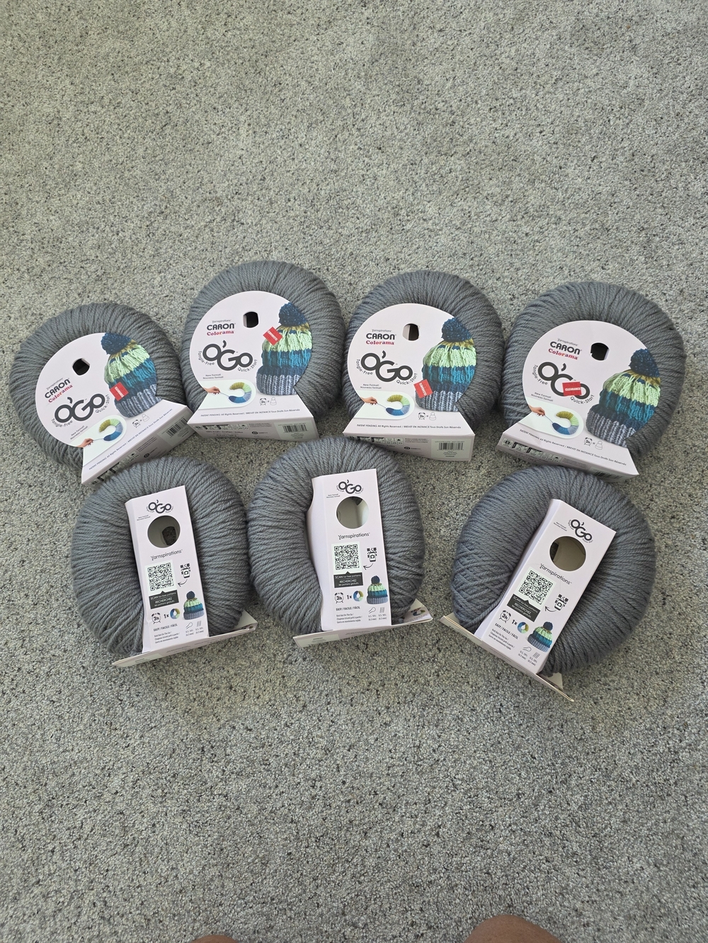 7-Caron Colorama O'Go Yarn